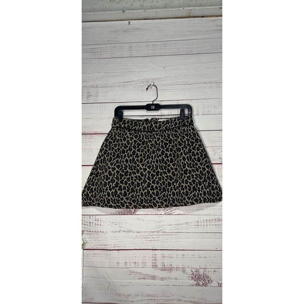 B.P. Collection Cheetah Mini Skater Skirt Medium